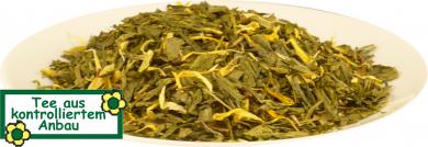 Pfirsich Aromatisierter Grüntee 100g (5,00 EUR/100g)